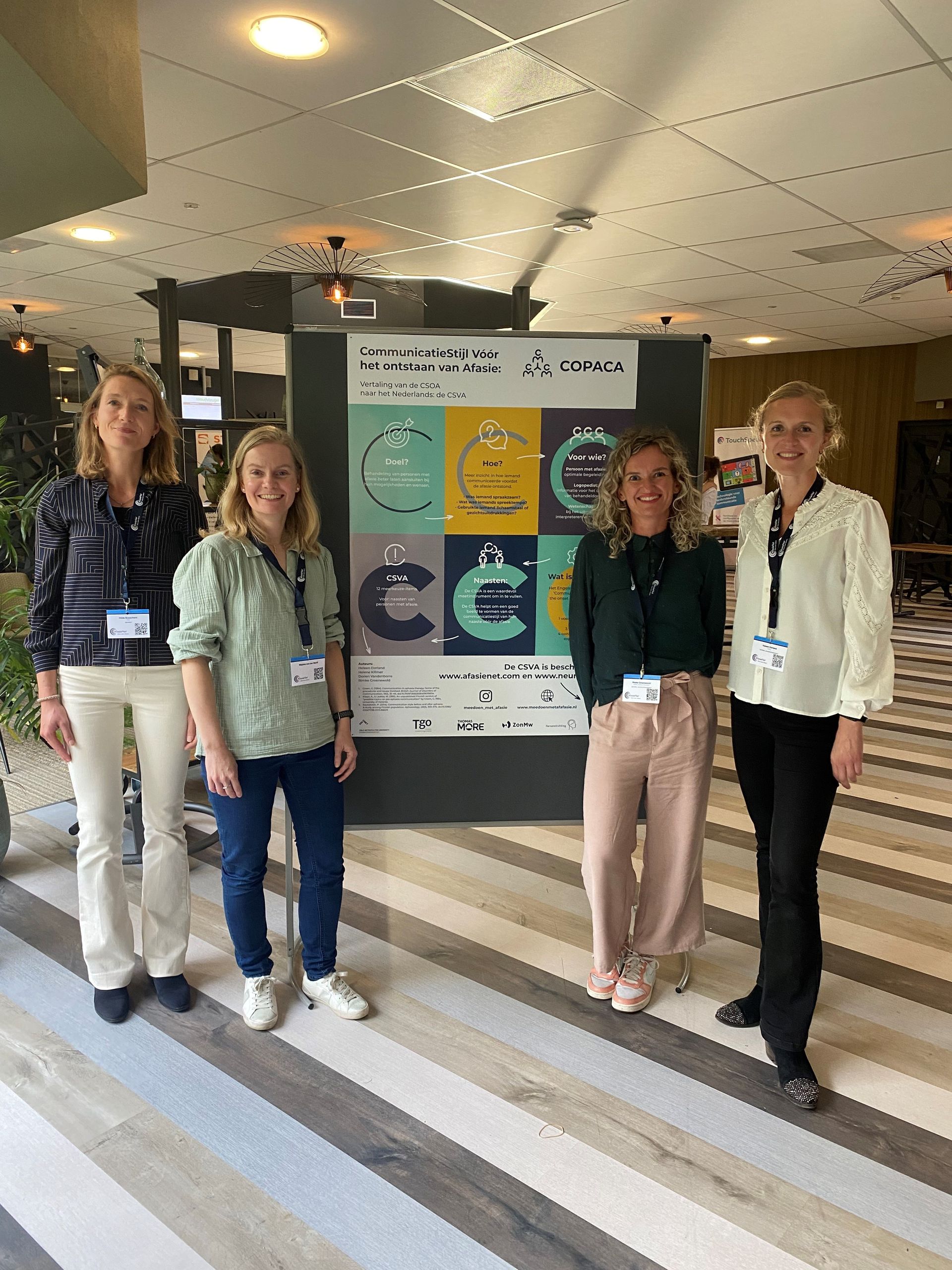 v.l.n.r.: Hilde, Majoke, Rimke & Heleen