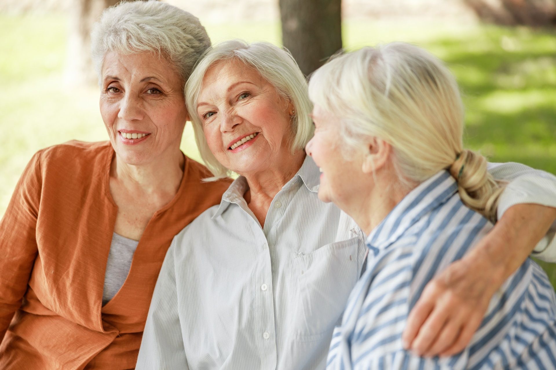 three aged women