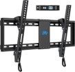 A picture of a flat screen tv mount on a wall.