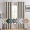 There are many different types of curtains in this room.