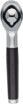 A close up of a wine bottle stopper on a white background.