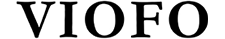Black serif text reading “VIOFO” on a white background