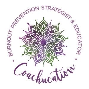 a logo for a burnout prevention strategist and educator