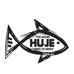 Black fish with the word 