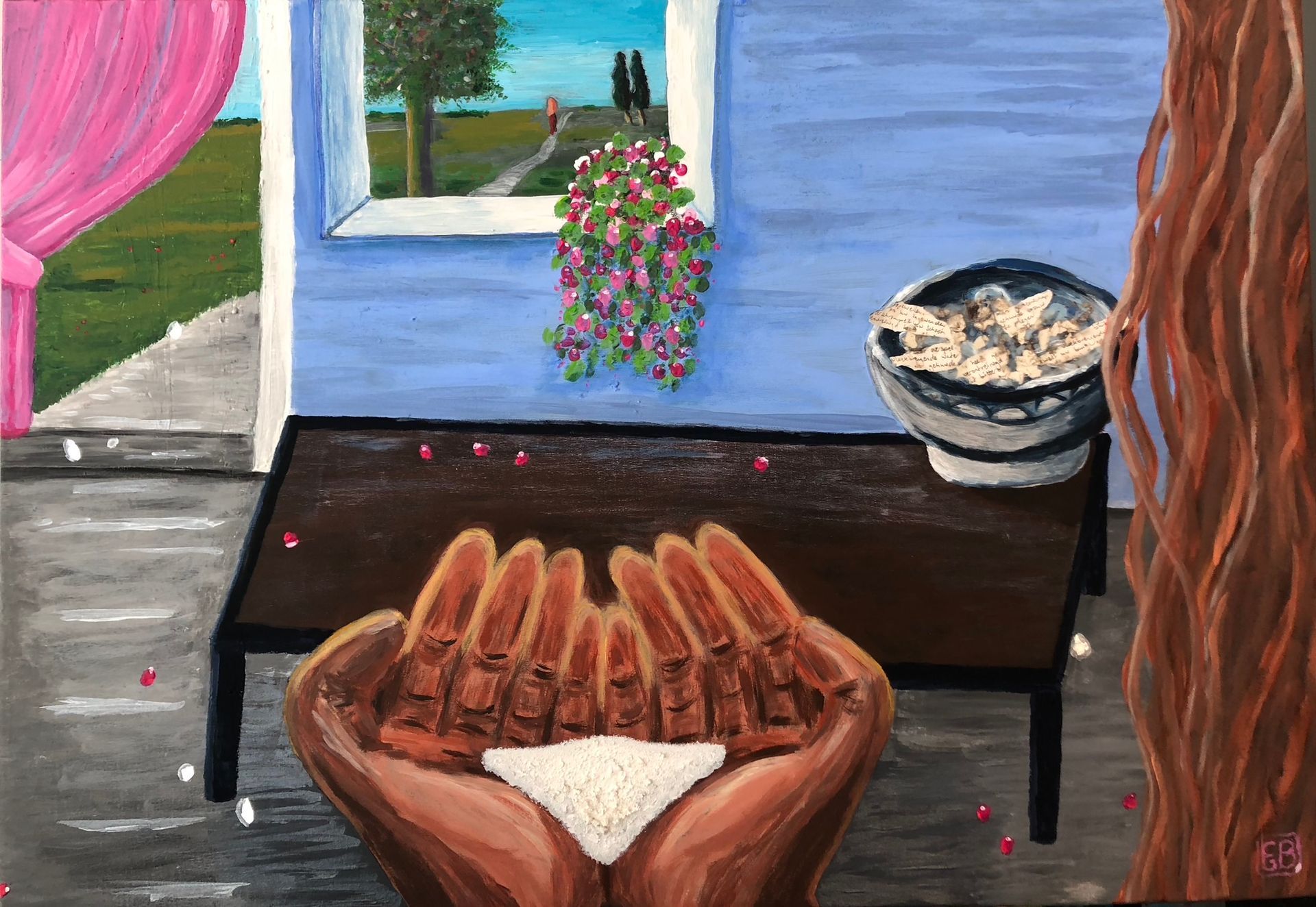 schilderij Gerstemeel en bitter Water van Elisabeth Baron