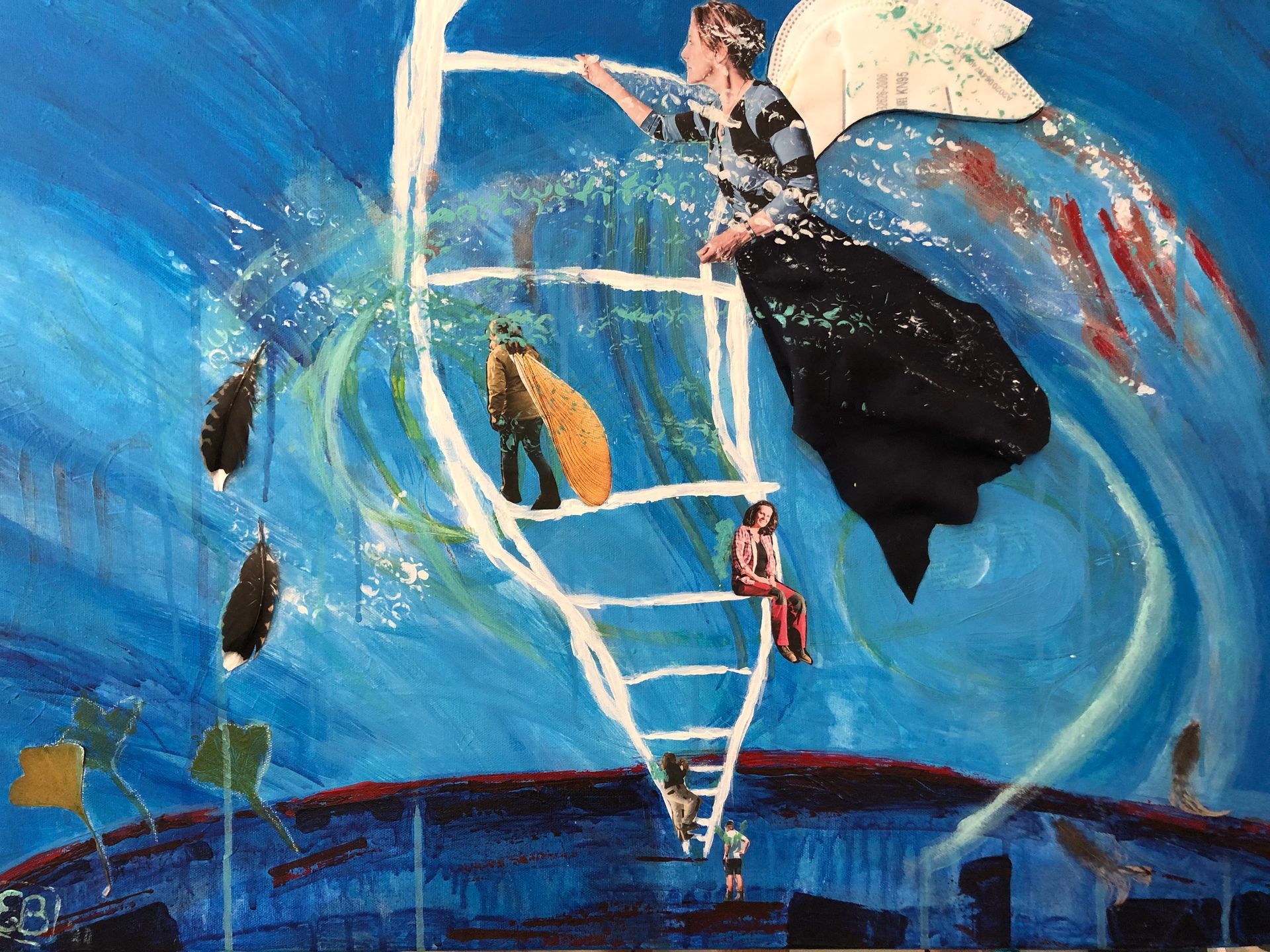 schilderij Jacobsladder, Elisabeth Baron