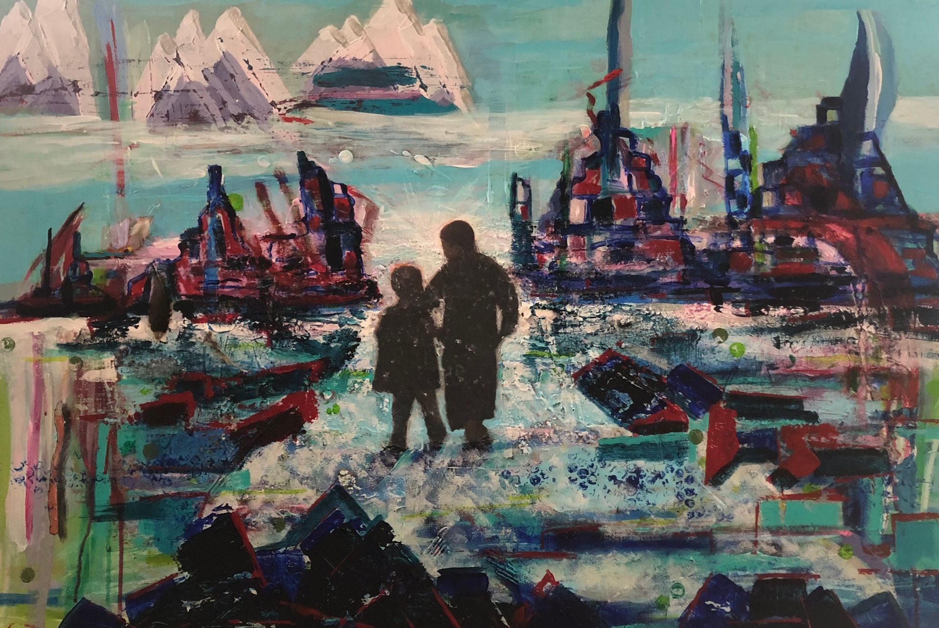 schilderij Grond van mijn Bestaan - JOY & HOPE, Elisabeth Baron