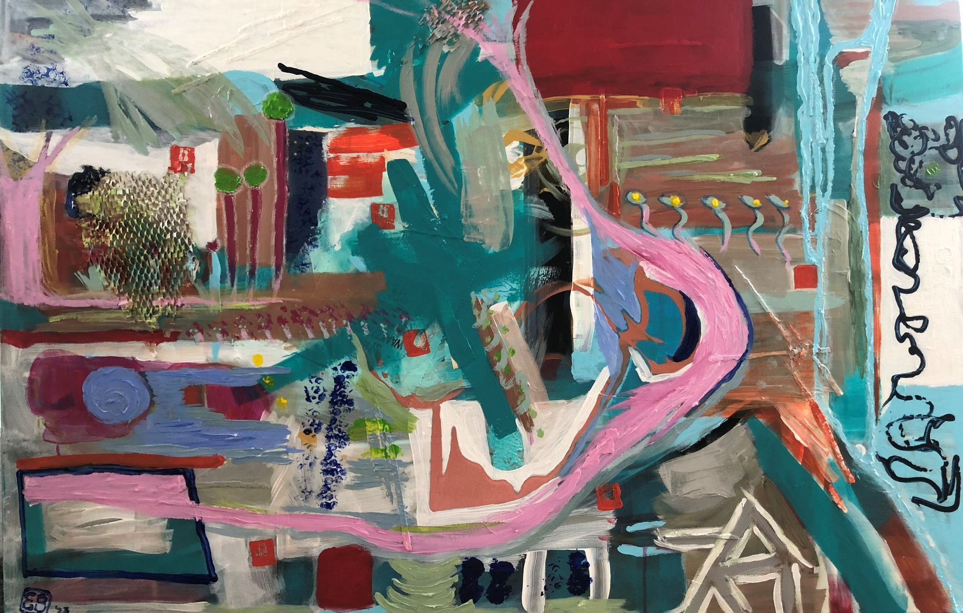 schilderij Spirit, Elisabeth Baron