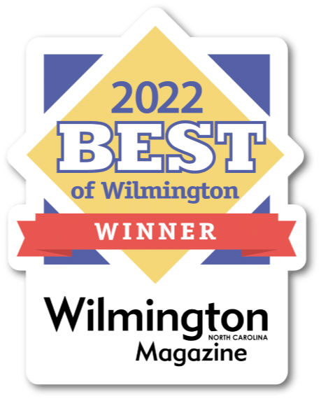 A sticker that says 2022 best of wilmington winner