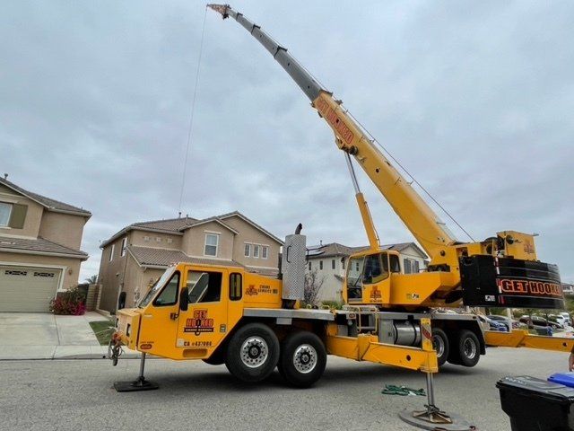 Crane Operator and Crane Hook — Lancaster, CA — Get Hooked Crane Service