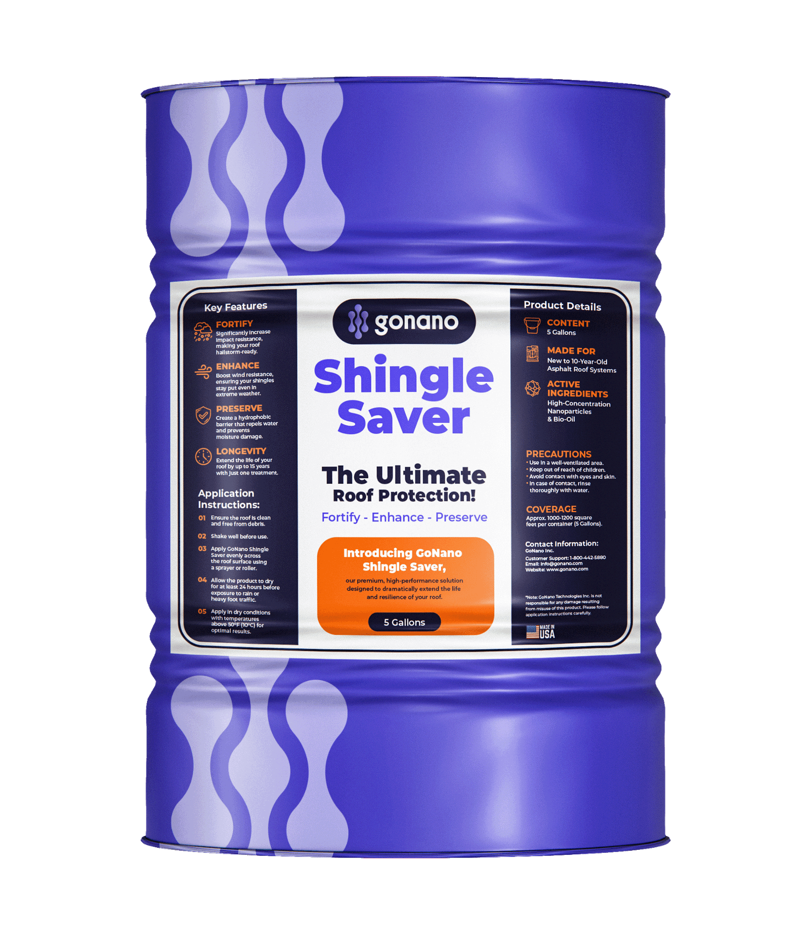 Blue barrel of 