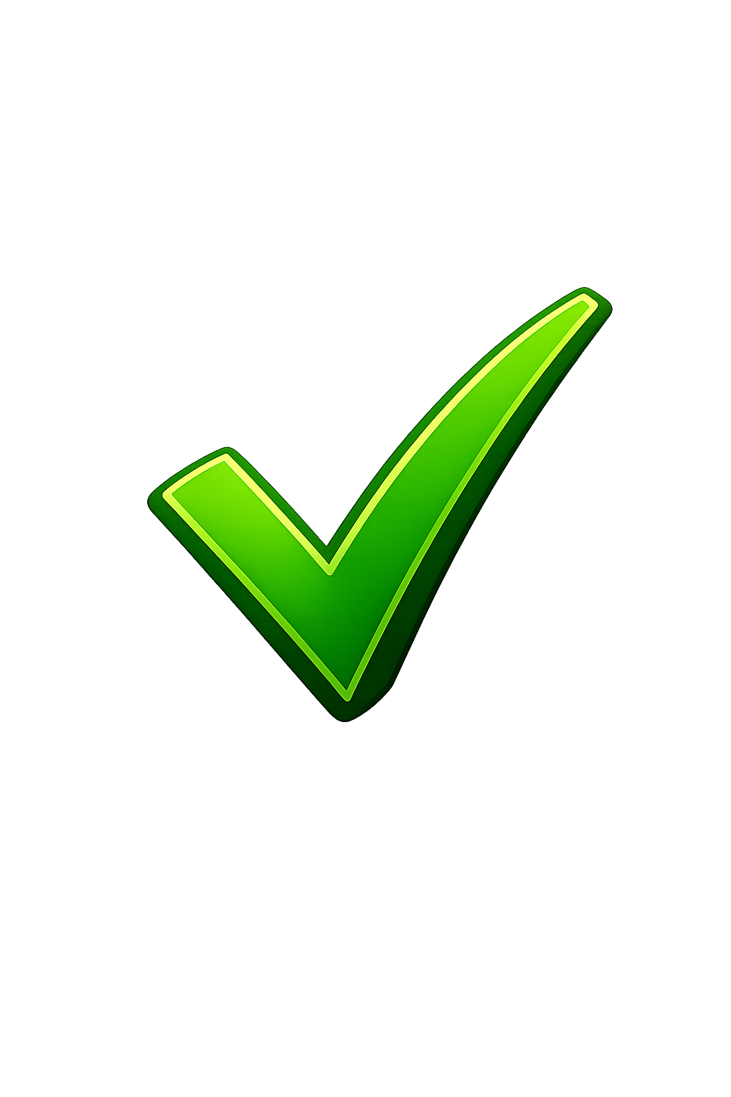 A green check mark
