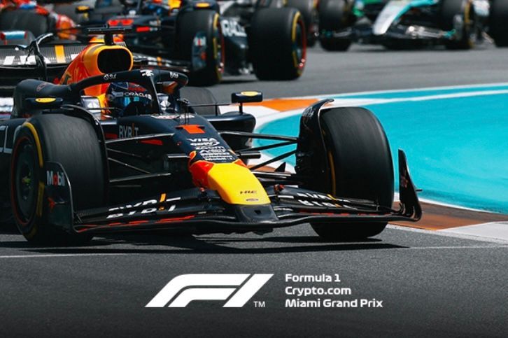 Miami International Autodrome race track at Hard Rock Stadium, Miami Gardens, FL — F1 Miami Grand Prix circuit