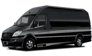 Mercedes executive Sprinter van with chauffeur in Miami