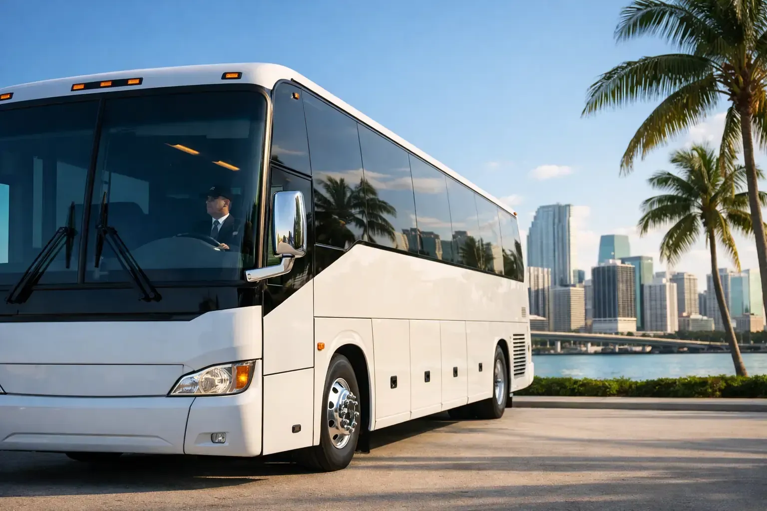 Motorcoach Rental Miami With Driver for Groups