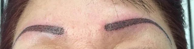 after brow tattoo