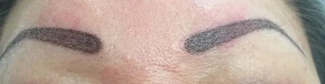 after brow tattoo