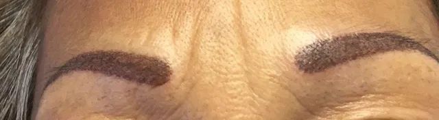 after brow tattoo