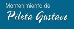 Un fondo azul con escritura blanca que dice mantenimiento de pilota gustavo