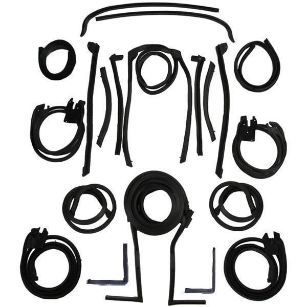 1966-1967 Lincoln Continental Convertible Weatherstripping Kit – 32-Piece Set