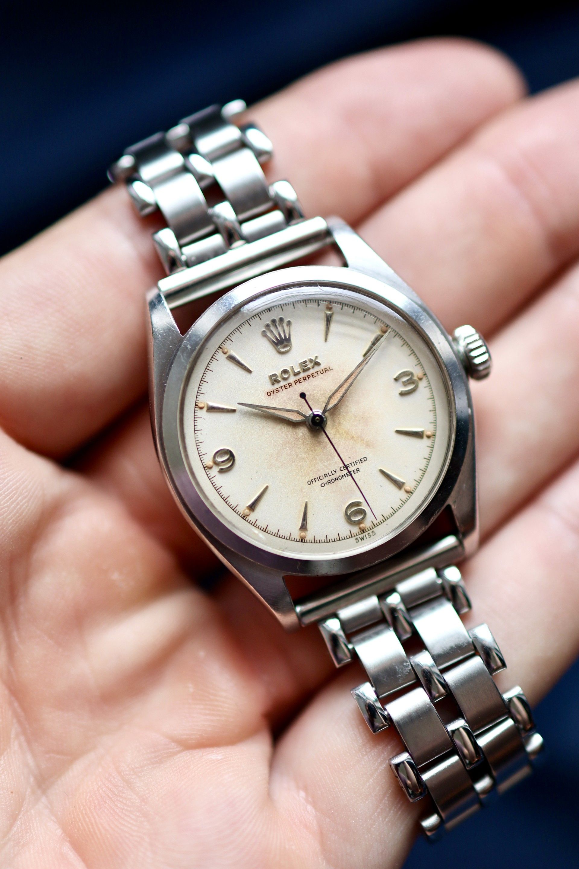 Rolex Oyster Perpetual ref. 6084 “error serial” w/ explorer dial.