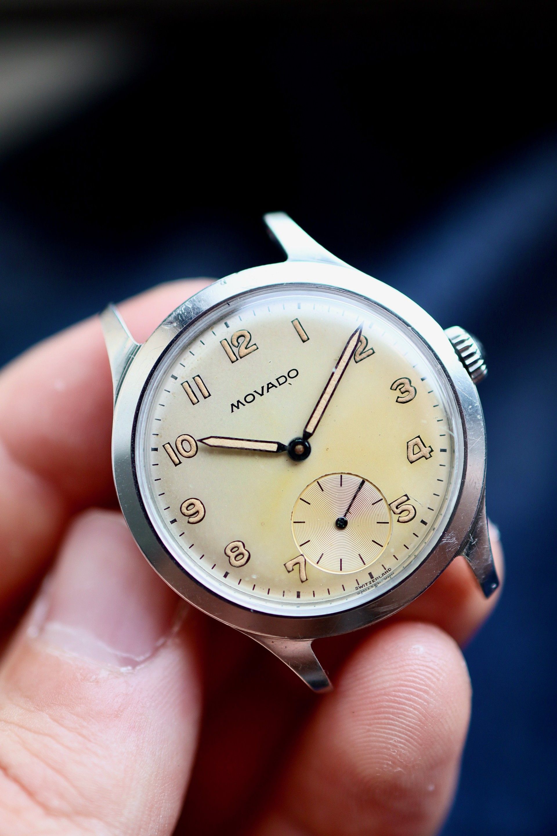 Gorgeous Movado ref. 18136 in a Fracois Borgel case.