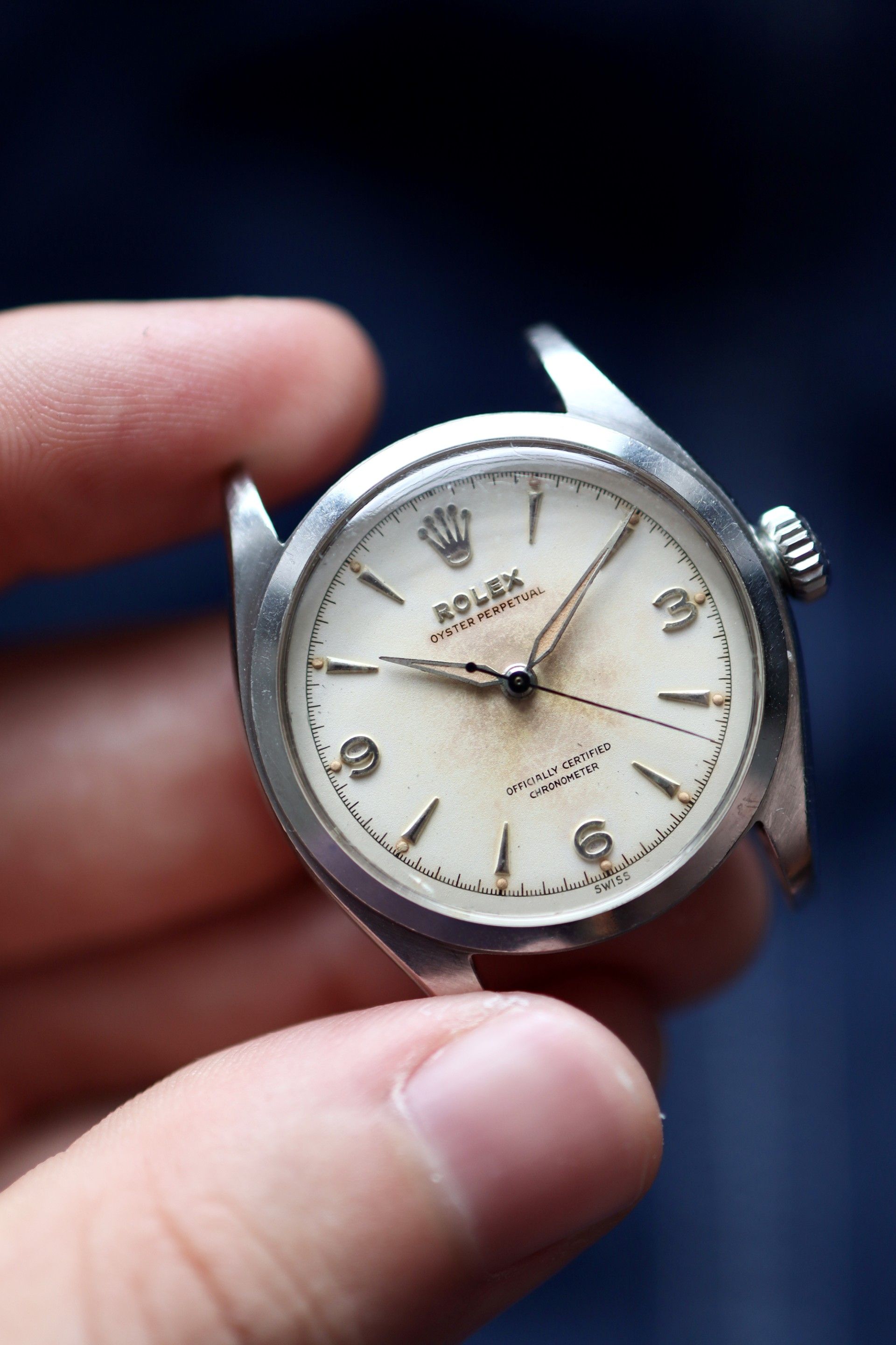 Rolex Oyster Perpetual ref. 6084 “error serial” w/ explorer dial.