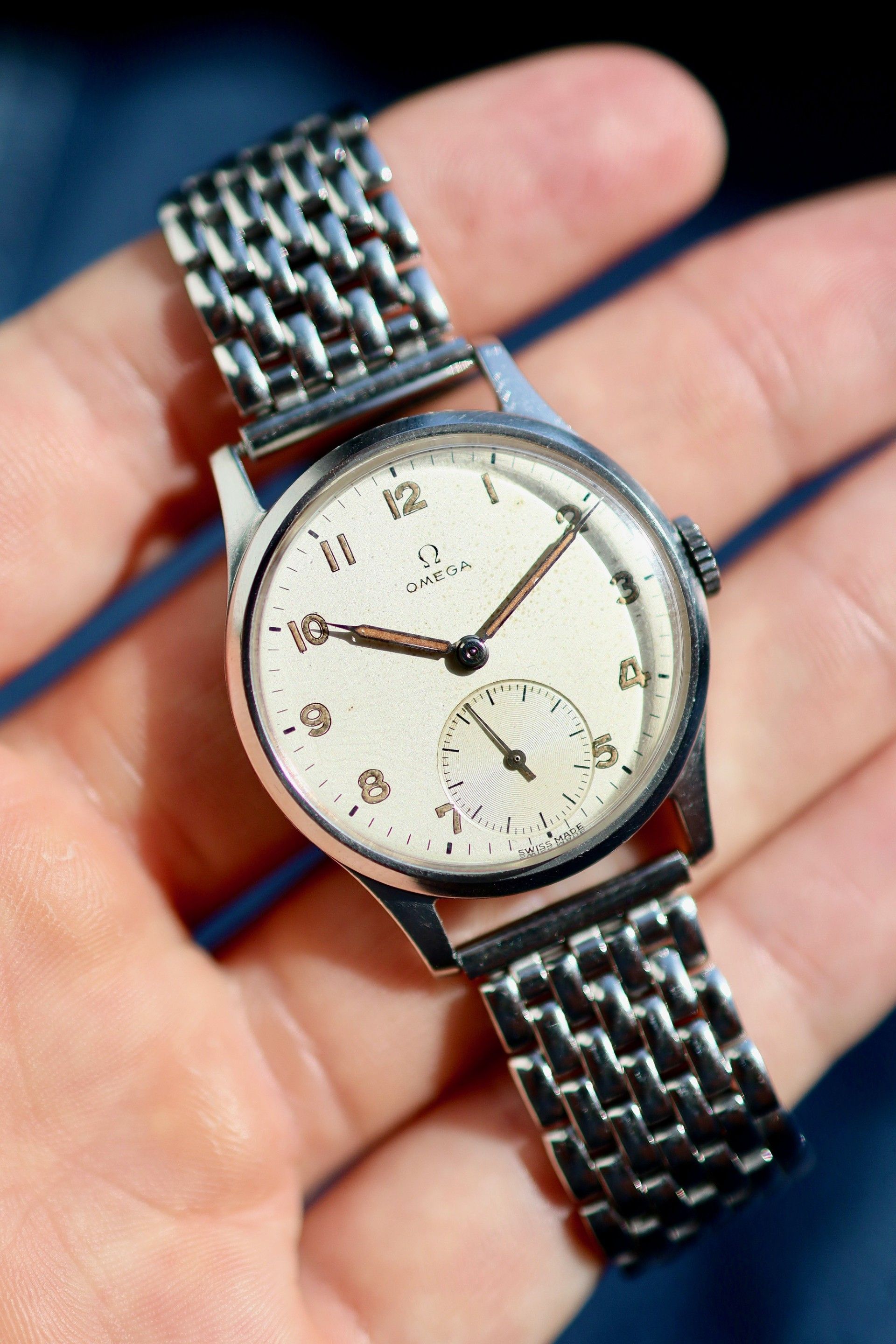 Gorgeous Omega Cal. 30t2 in an oversized 35mm Dennison case.