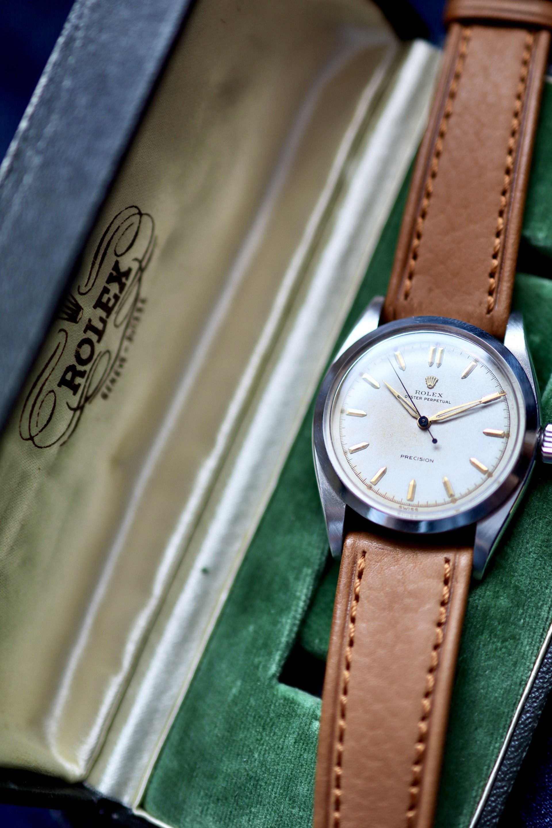 Rolex Oyster Perpetual ref. 6298 “Everest” w/ original shovel buckle & box.
