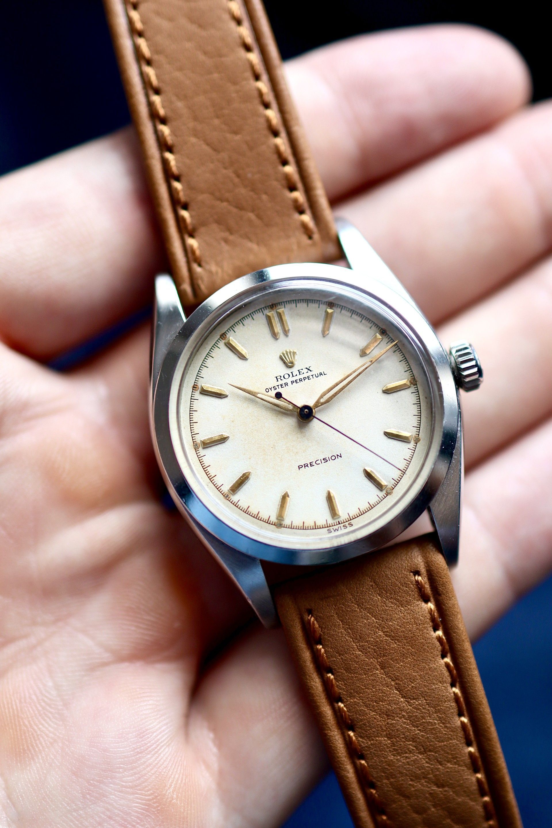 Rolex Oyster Perpetual ref. 6298 “Everest” w/ original shovel buckle & box.