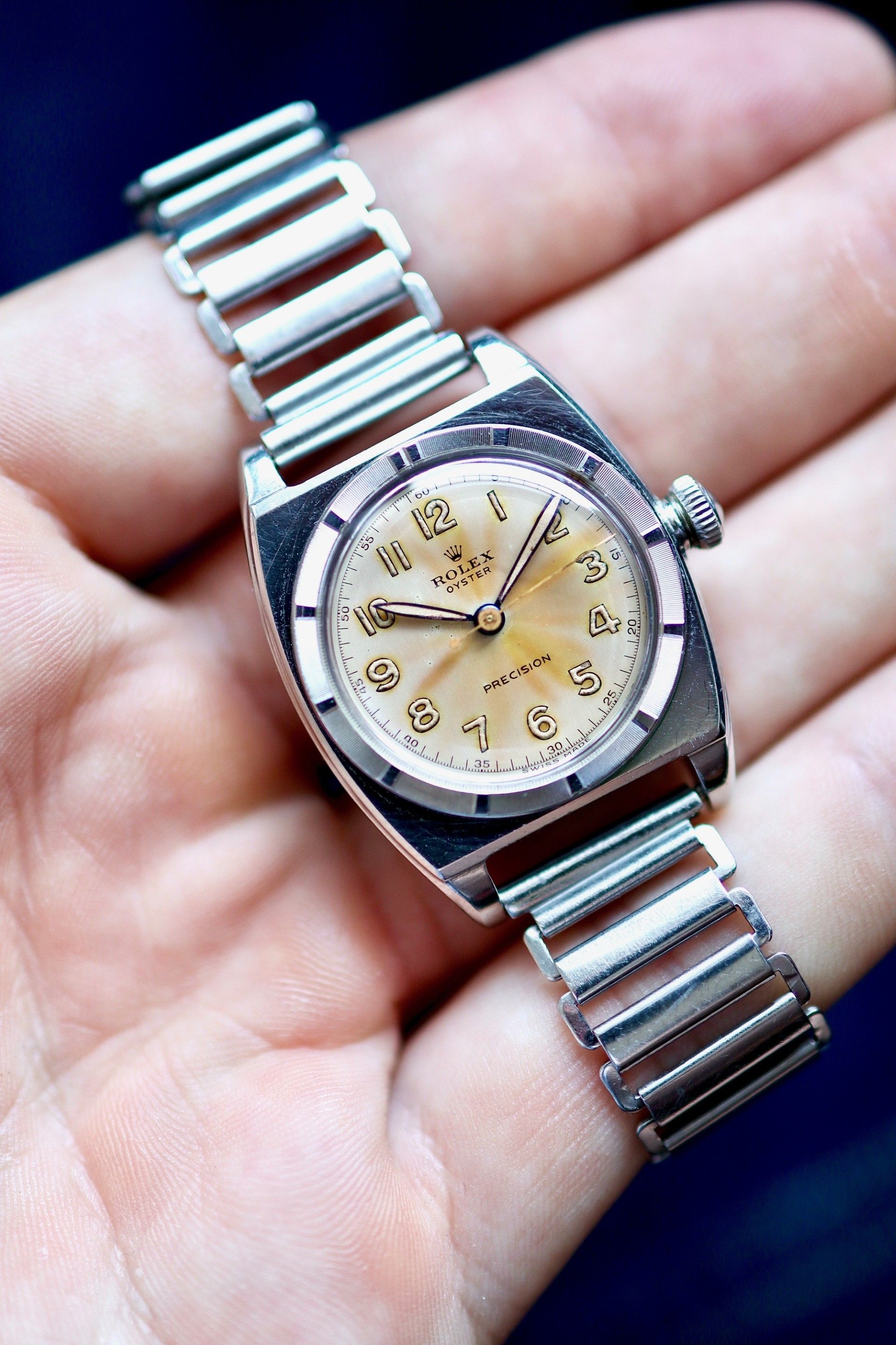 Insanely nice Rolex Viceroy ref. 3359 on a Gay Freres ladder bracelet | circa 48’