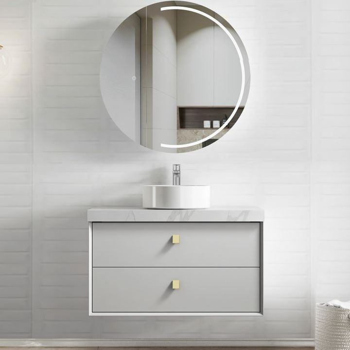 Bathroom With Mirror And Wall-Hung Drawers — Fixtures & Fittings In Tweed Heads South, NSW