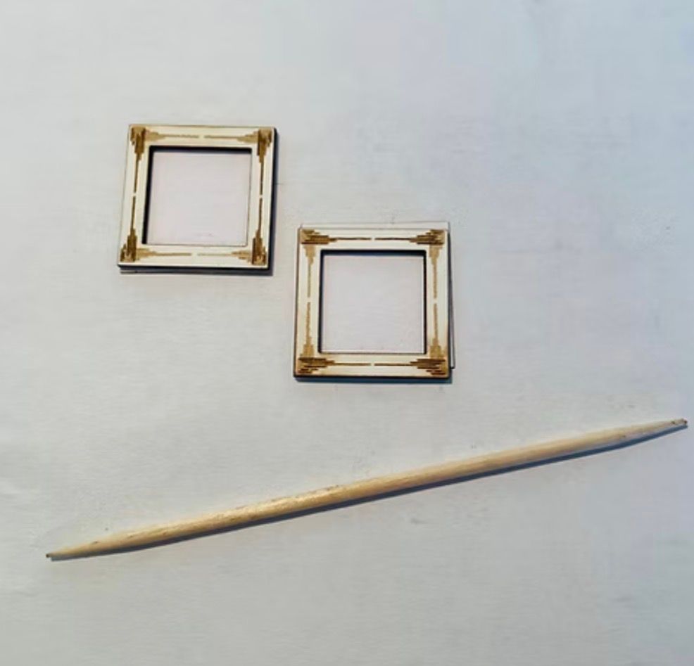 4 ART DECO PICTURE FRAMES. 1/48 scale KIT