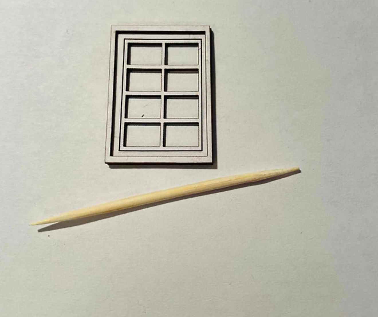 WINDOW FRAMES 8 PANELS 4 IN A PACK 1/48 scale KIT