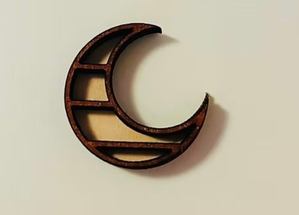 CRESCENT MOON WALL SHELF AND MOON STAR WALL DECORATION 1/48 scale KIT