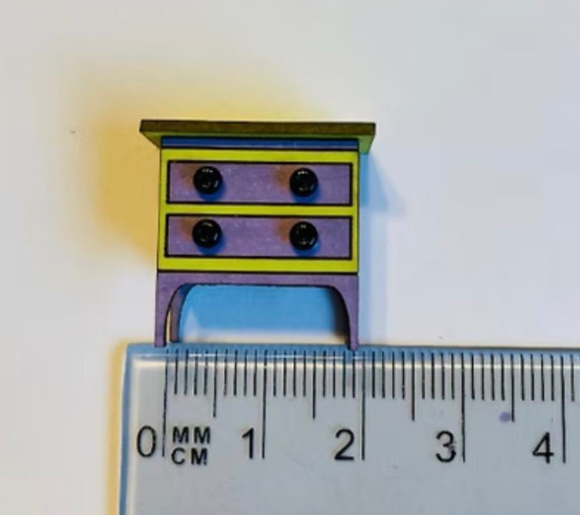 2 DRAWER CHEST OF DRAWERS 1/48 scale KIT