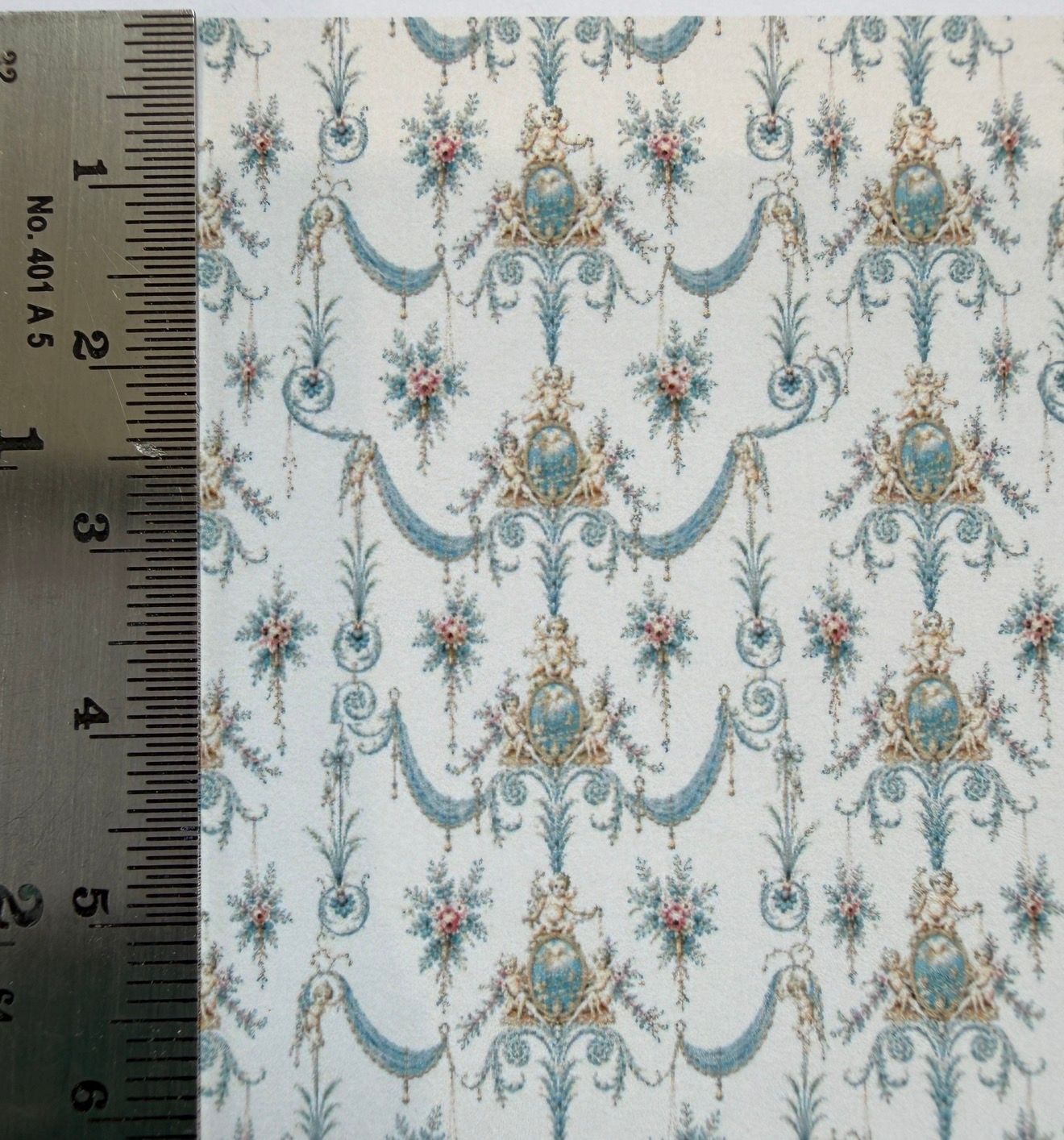 Wallpaper, fabric & carpet -The Queens salon 1/48 scale