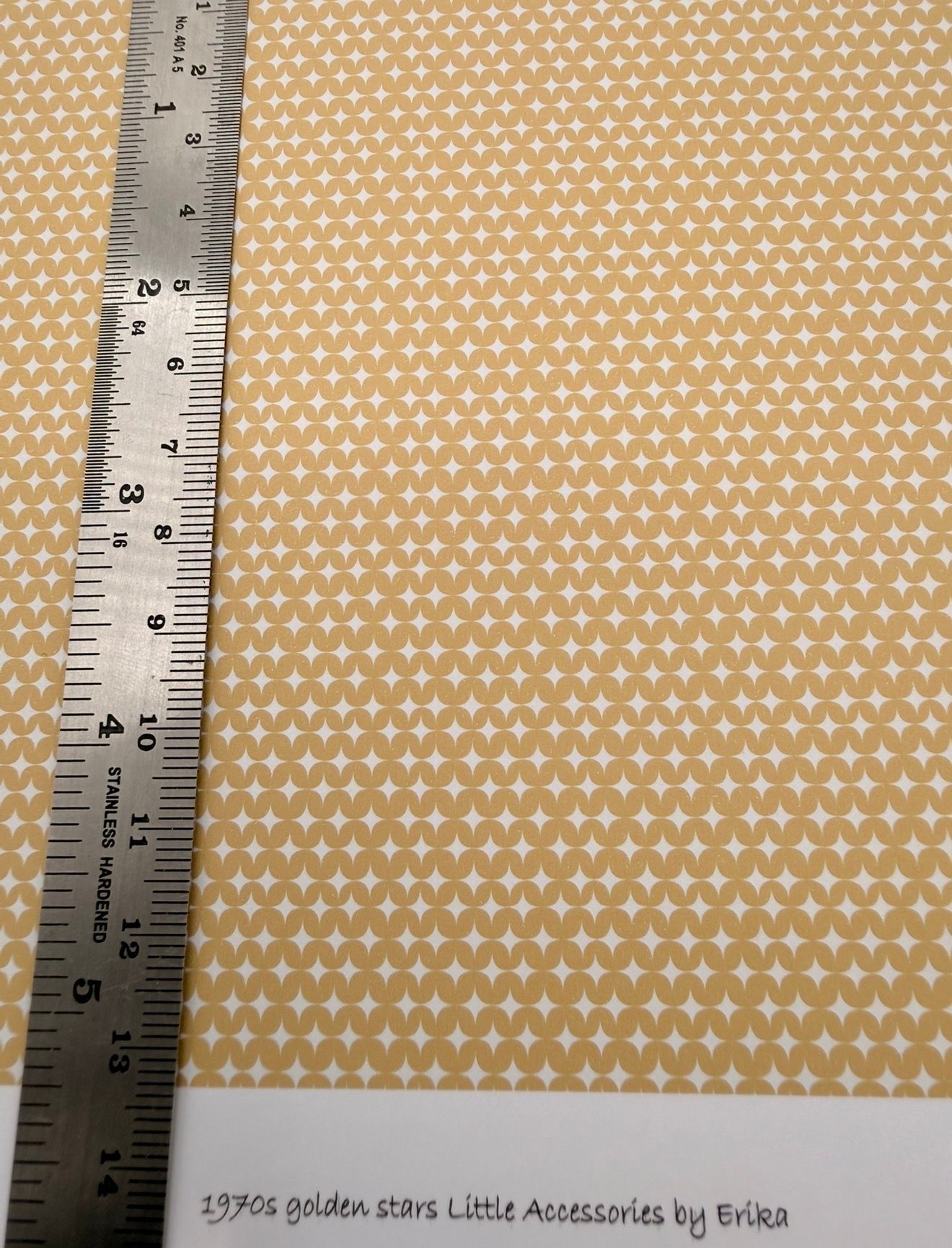 Wallpaper / fabric/carpet 1970S GOLD STARS 1/48 SCALE