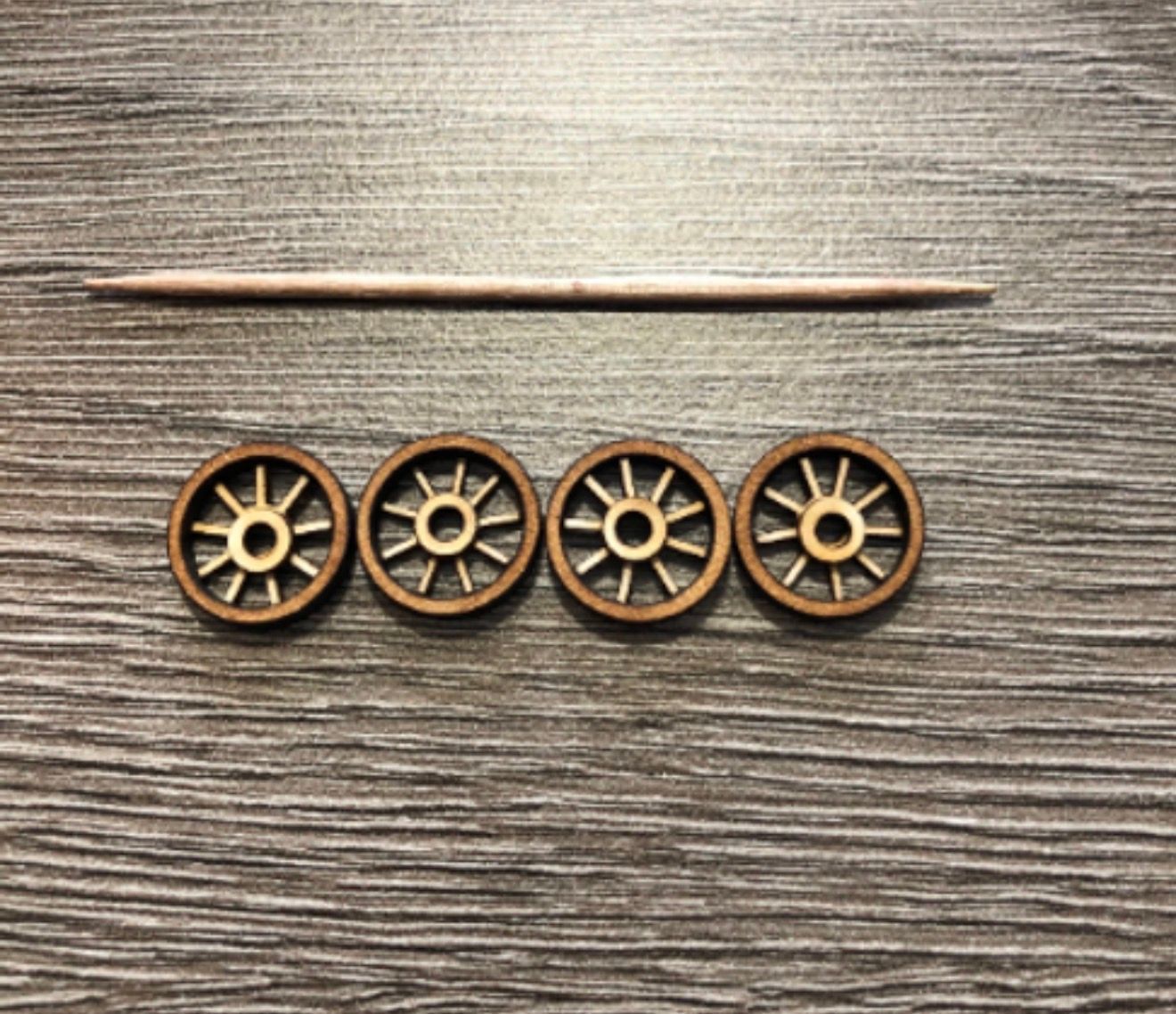 SET OF CARTWHEELS (4 in pack) 1/48 scale KIT