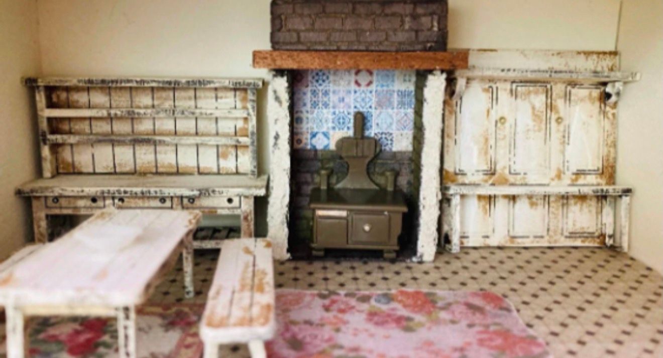 FIREPLACE SURROUND 1/48 scale KIT