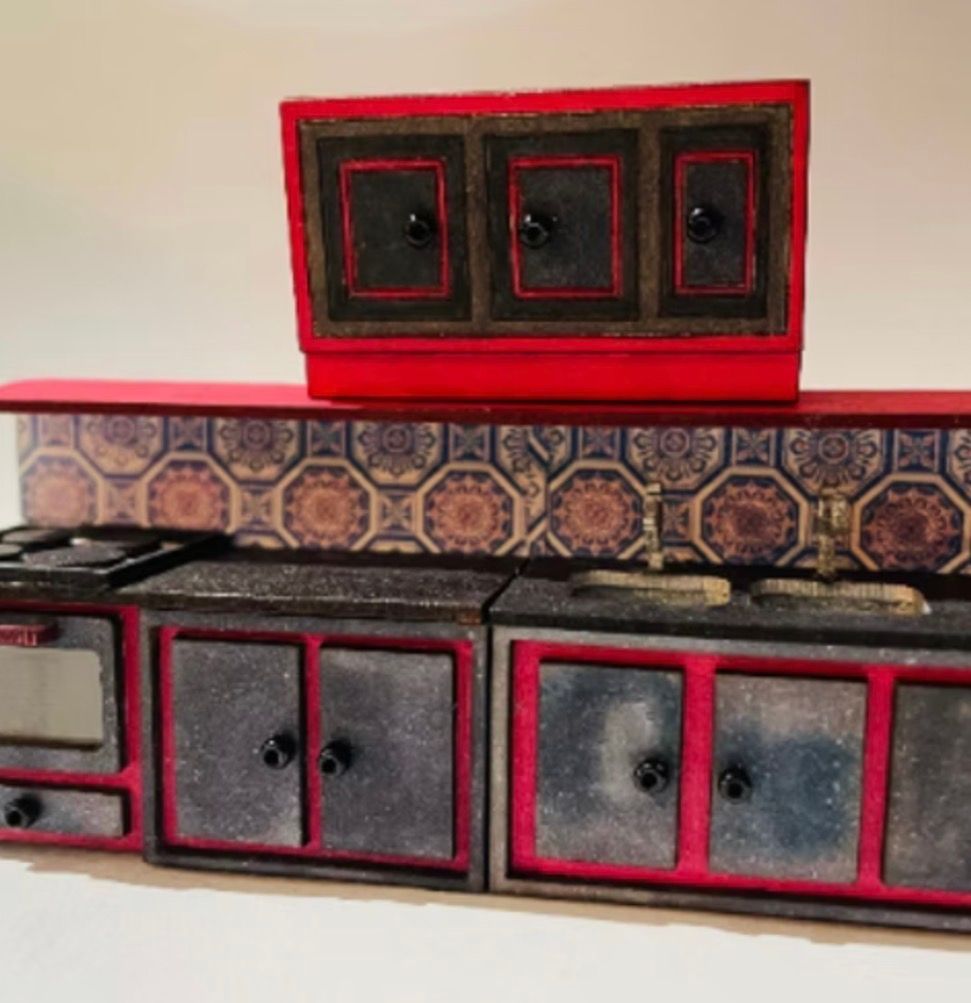 SQUARE PANEL KITCHEN TOP UNIT 1/48 scale KIT