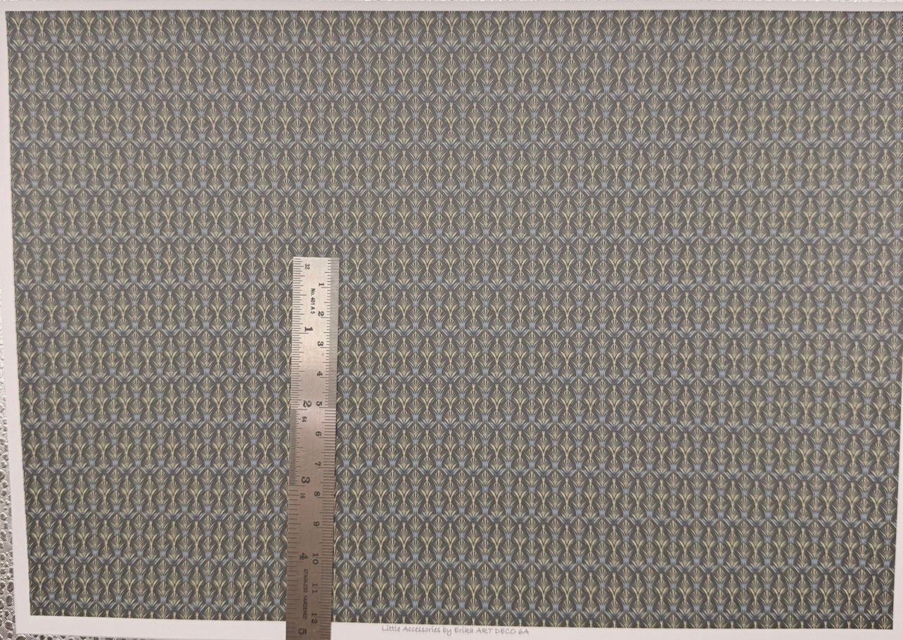 Wallpaper/fabric Art Deco 6A. 1/48 scale