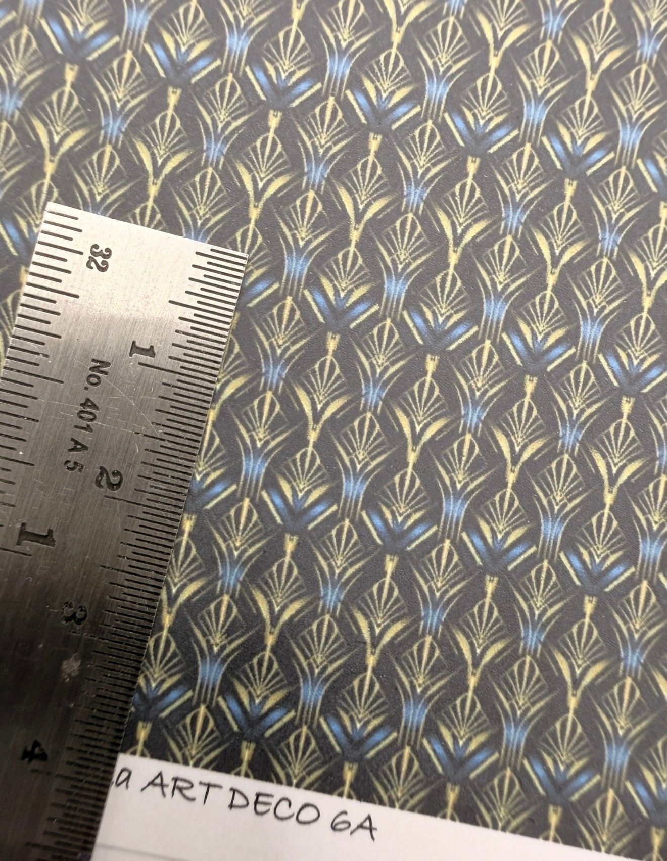Wallpaper/fabric Art Deco 6A. 1/48 scale
