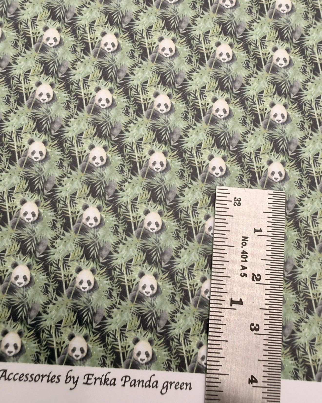 Wallpaper/fabric.Panda's green 1/48 scale