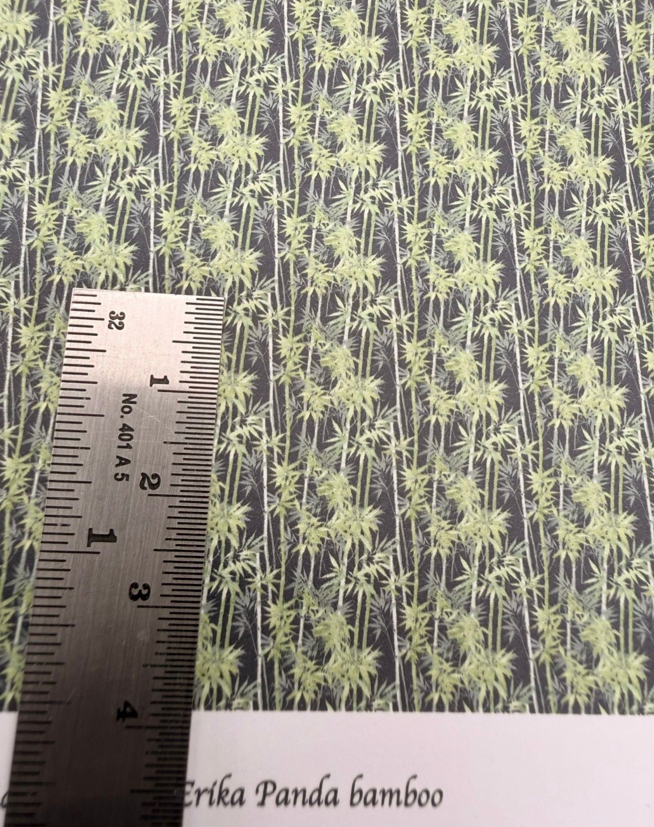 Wallpaper/fabric panda bamboo 1/48 scale