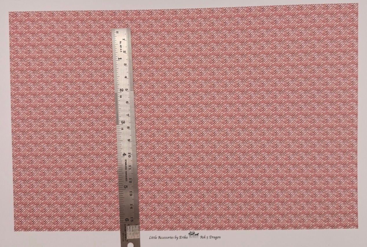 wallpaper/fabric. Animal skin 5 dragon 1/48 scale