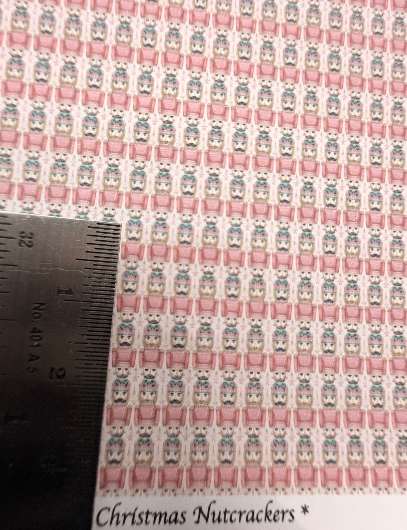 Wallpaper/fabric. Christmas Nutcrackers 1/48 scale