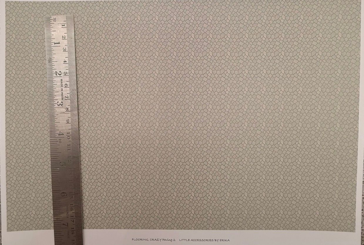 Wallpaper FLOORING crazy paving 2 - 1/48 scale