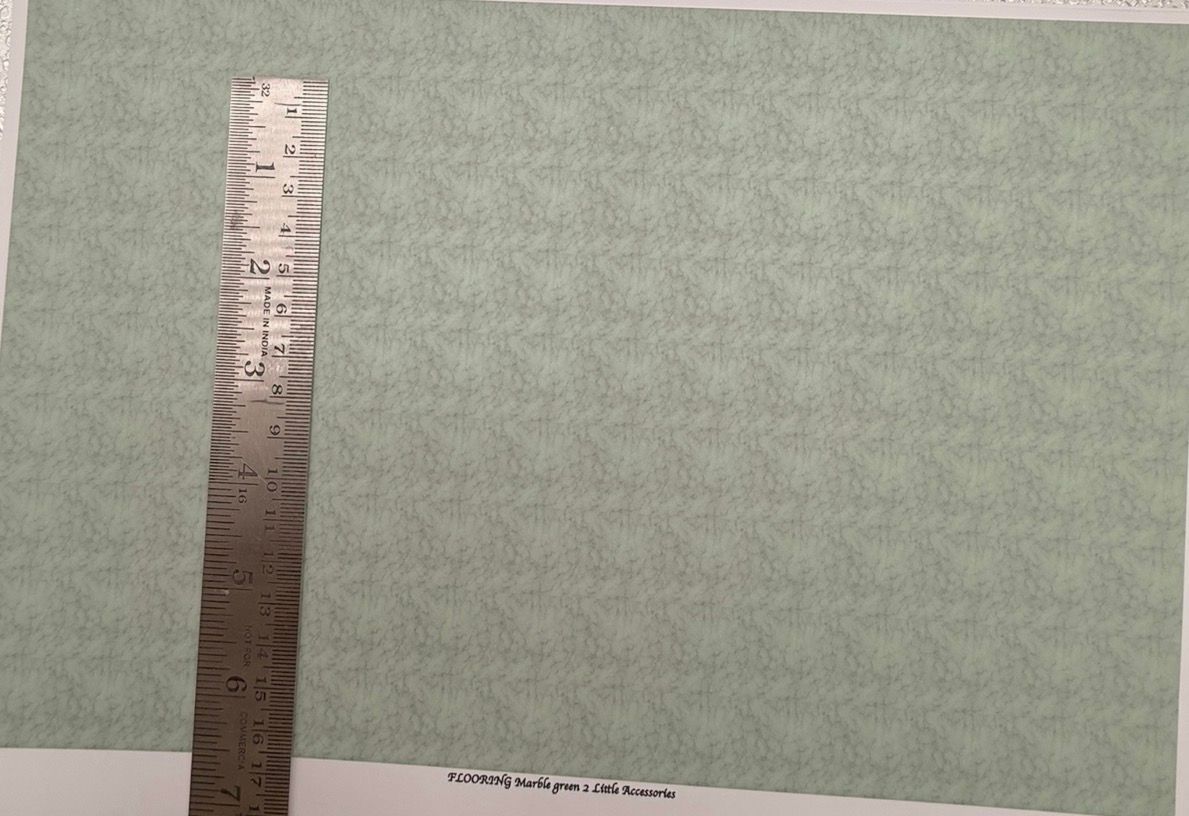 Wallpaper FLOORING Marble green 2 1/48 scale
