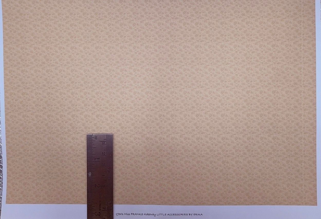 Wallpaper/fabric Miss FRANKS hideaway. 1/48 scale